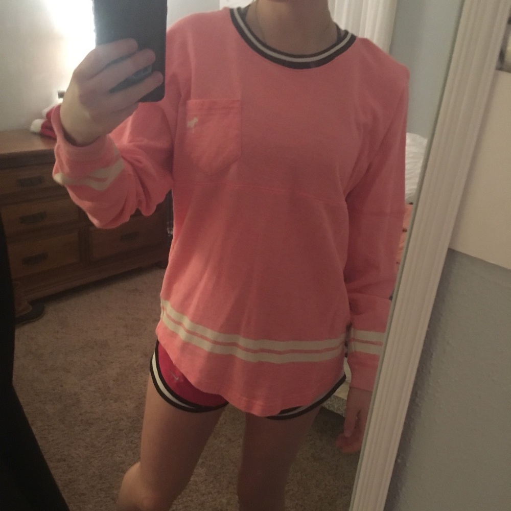 victoria secret pink crew neck